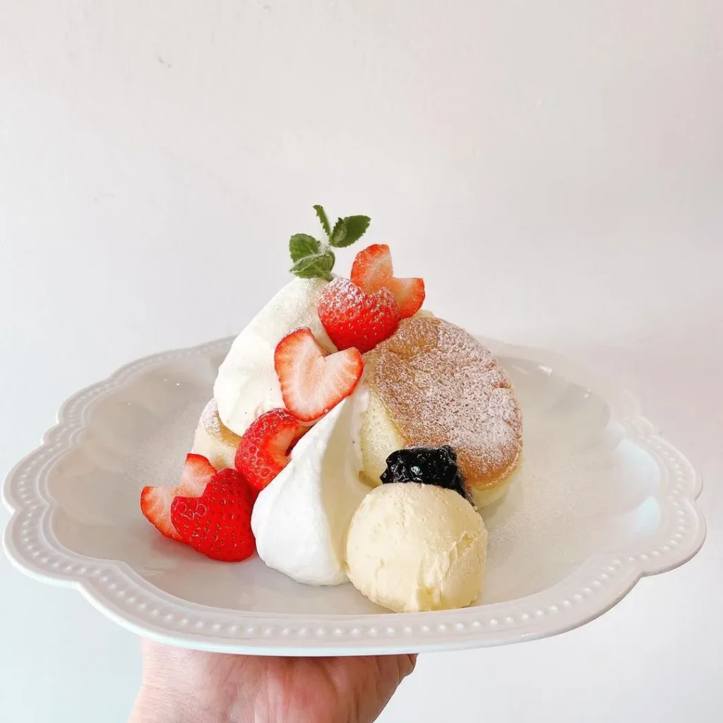 茨木市のカフェレードルのパンケーキ