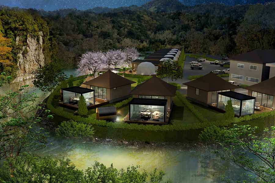 猪名川町に、リバーサイドのグランピング施設が6月オープン！
