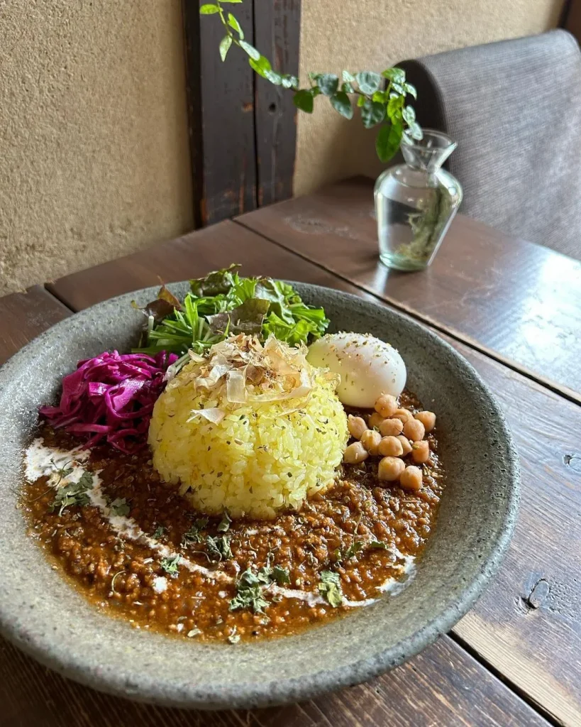 カフェ 火裏蓮花「身体に優しいキーマカレー」