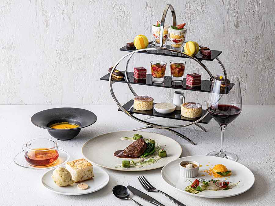 Bella Dining Cafeのアフタヌーンティーと料理