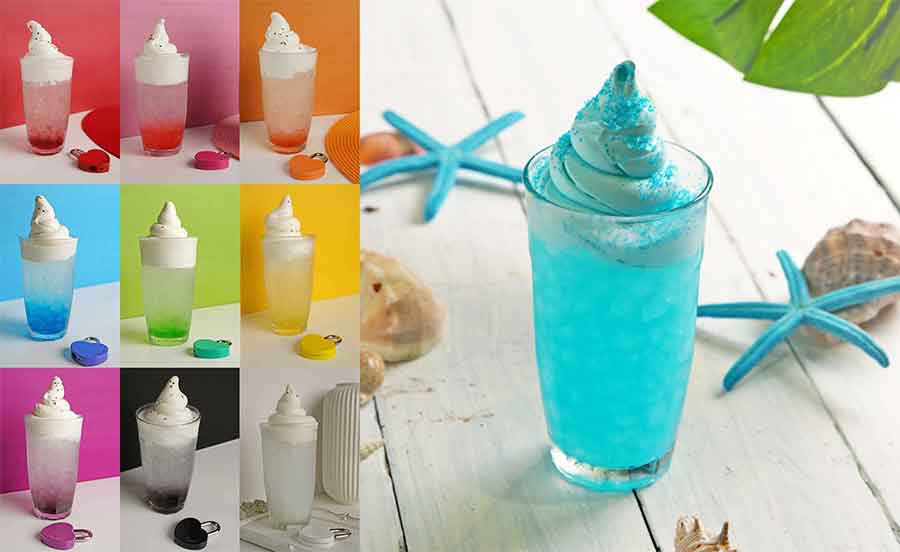 空中庭園展望台のソーダフロート