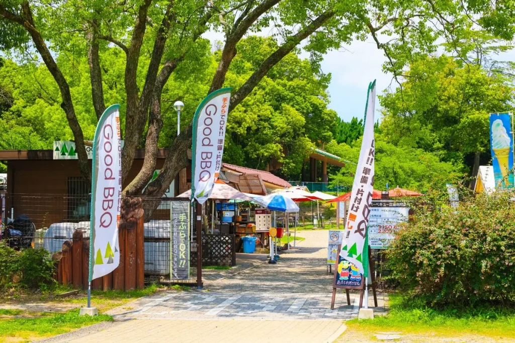 バーベキュー場のエントランス