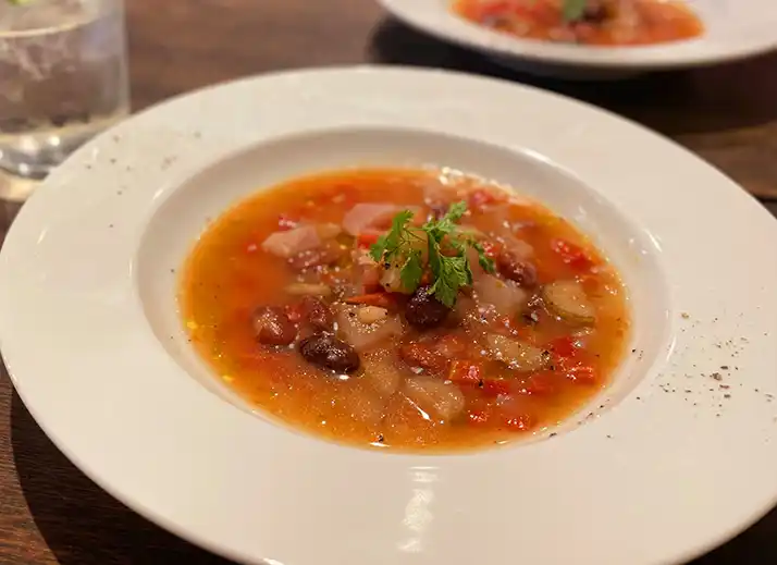 シチニア食堂のランチのスープ