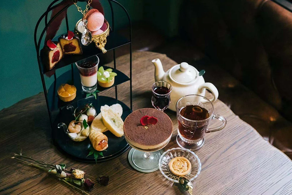 ルビーの名がついたアフタヌーンティーセット