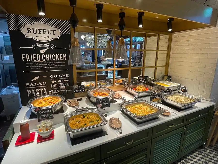 ケンタッキーフライドチキンのバイキングコーナー