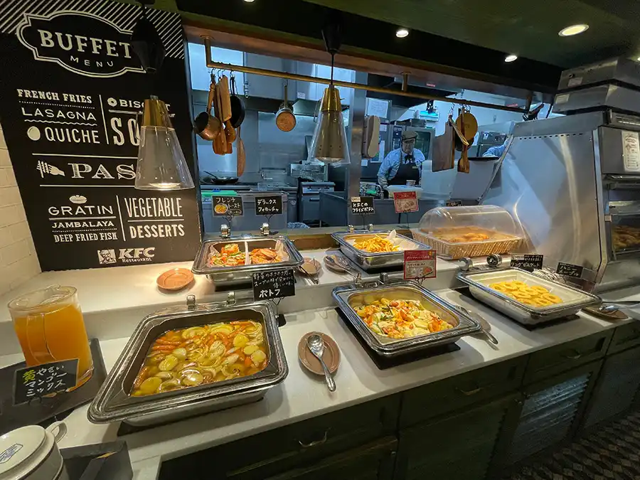 ケンタッキーフライドチキンのバイキングコーナー