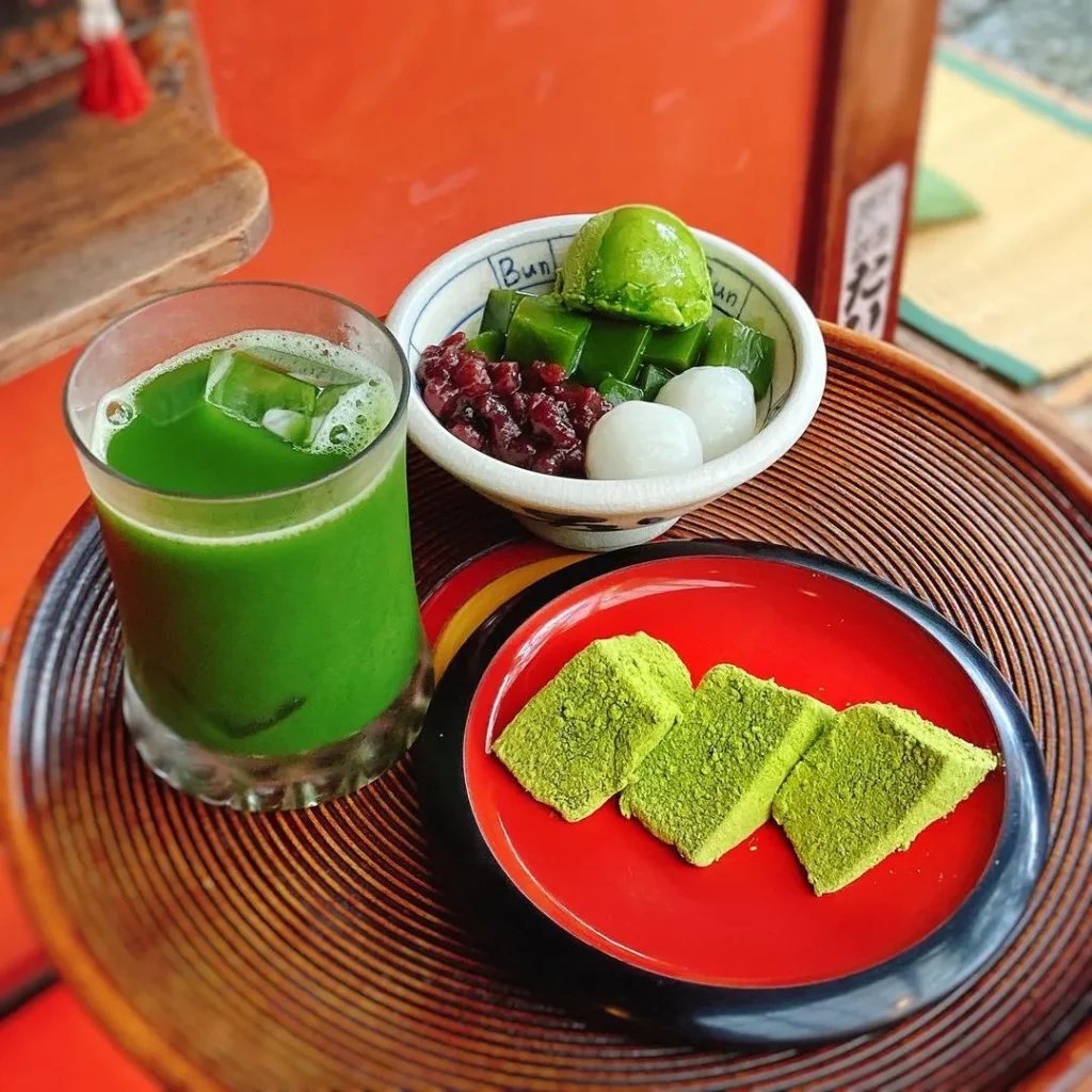 文の助茶屋本店の抹茶メニュー