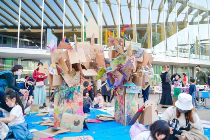 いばらき芝生フェスタ2023　お絵描きアート体験