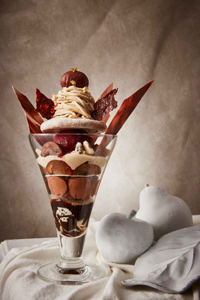 パレドオールの秋限定パフェ