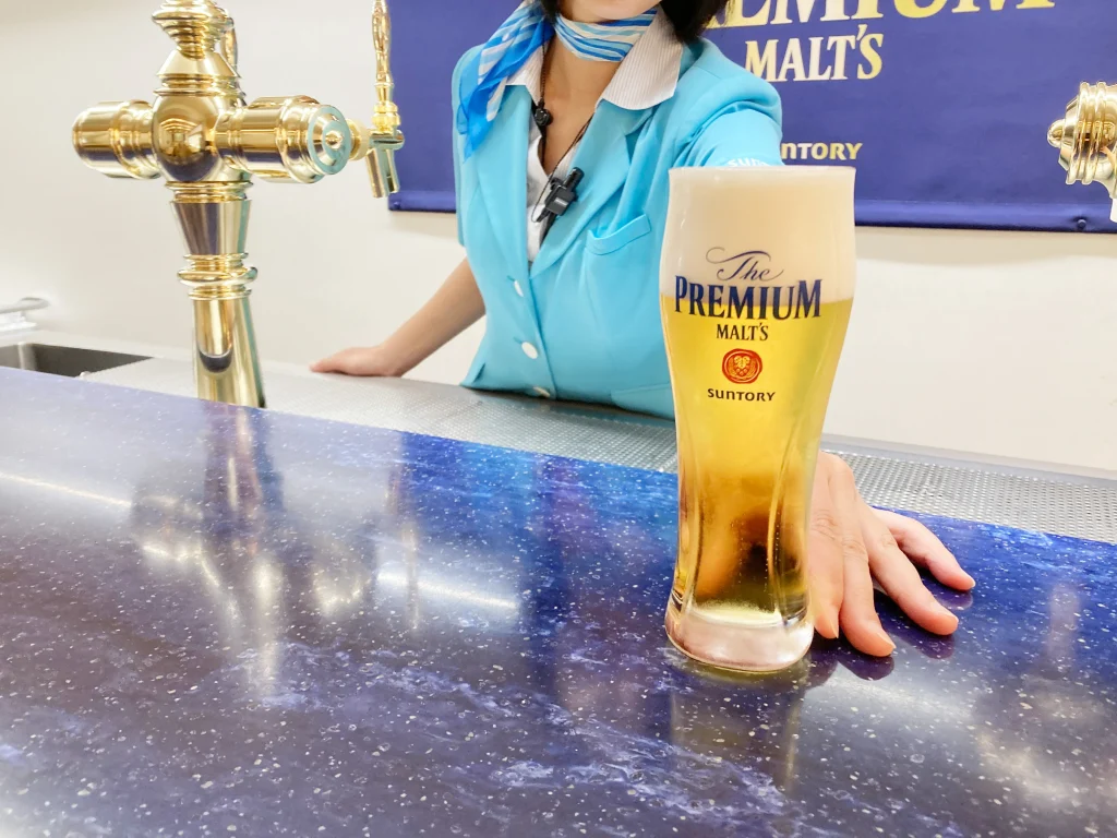 サントリー〈天然水のビール工場〉京都　試飲
