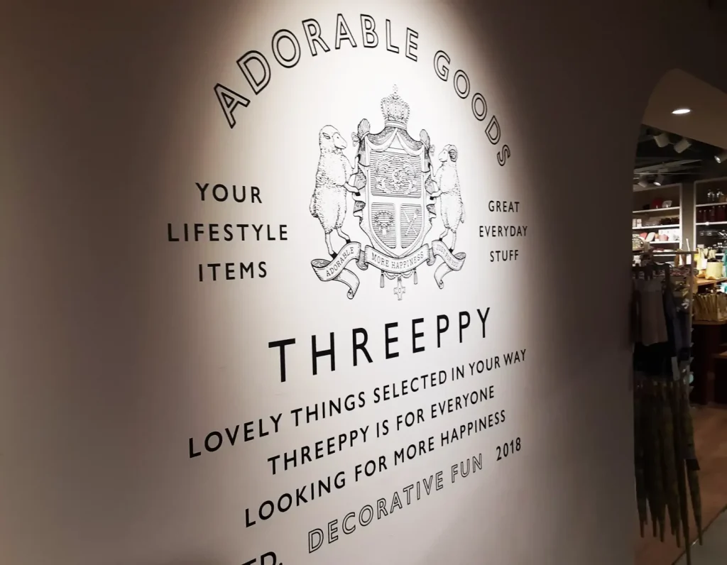 大人かわいいグッズがそろうTHREEPPY