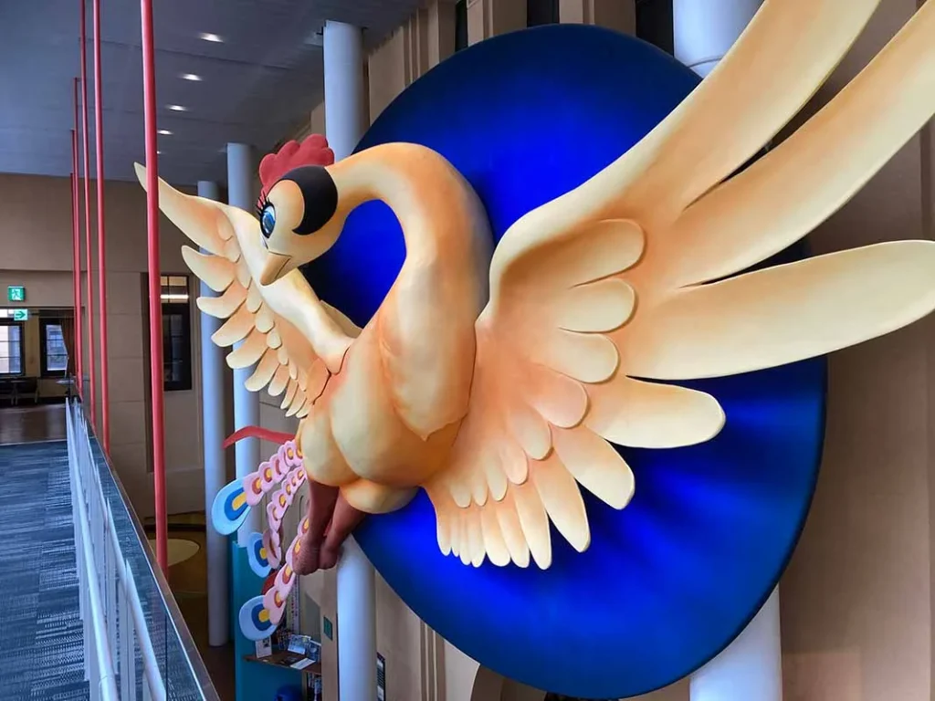 漫画ミュージアム 火の鳥オブジェ