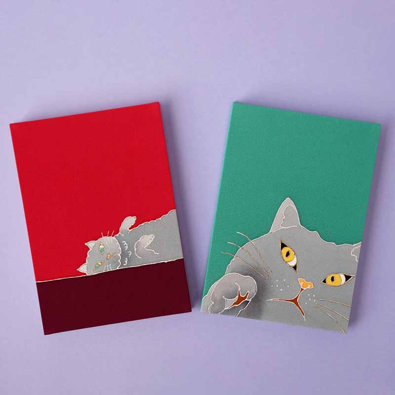 にゃんと工芸　ねこ御朱印帳