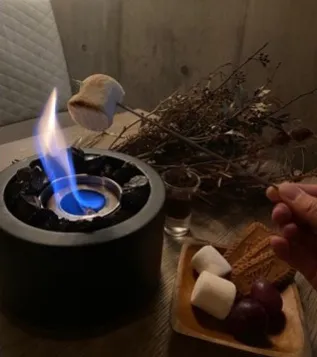 シーシャカフェ＆バーmusch 梅田HEP前店の焼きマシュマロ