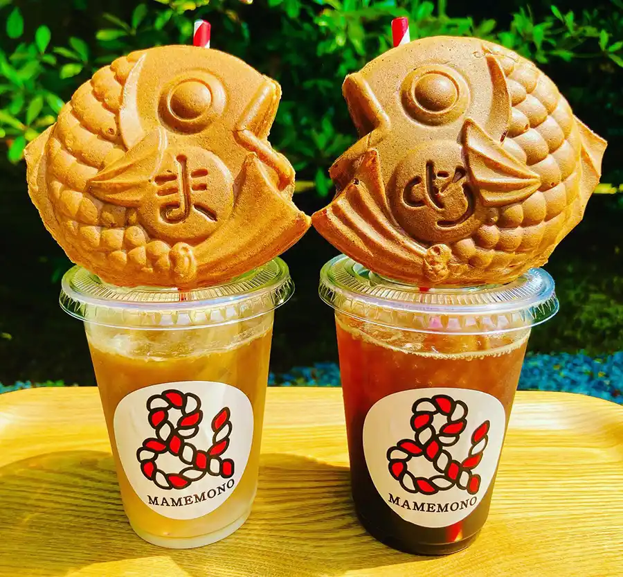 まめのものとたいやきとドリンク