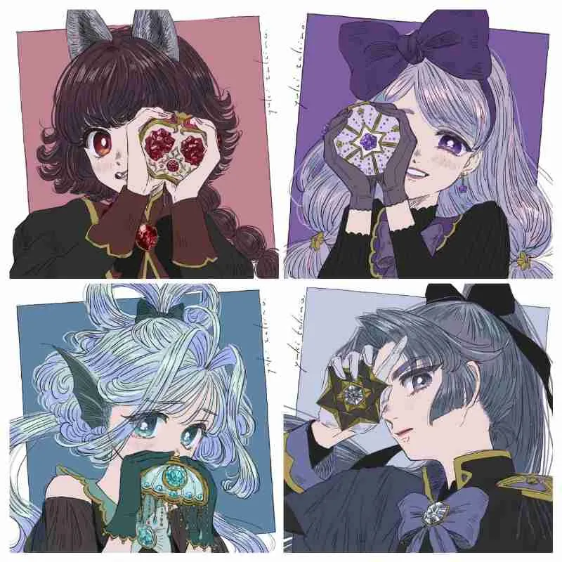 まほう少女なキブン展　タキノユキのイラスト