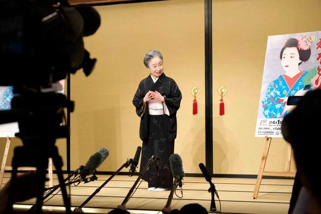 2024年都をどり記者発表　井上八千代師