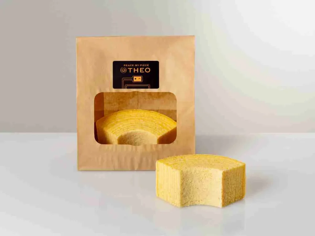 バウムクーヘン博覧会で販売される焼き立てバウムクーヘン