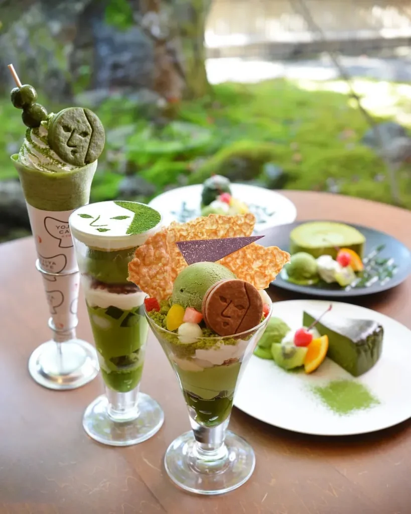 よーじやカフェ嵯峨野嵐山店　抹茶スイーツ