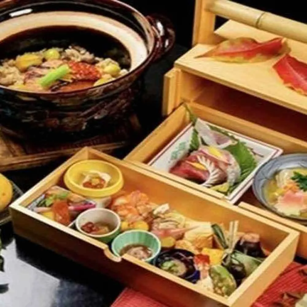 京料理 竹島一期の岡持弁当ランチ