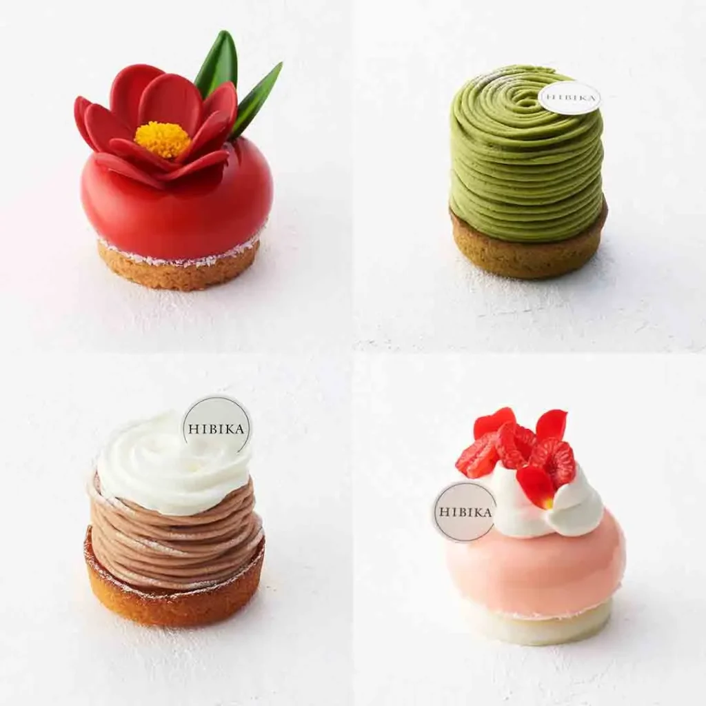 HIBIKAの季節ごとのケーキイメージ