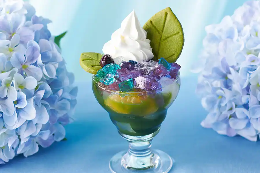 伊藤久右衛門の紫陽花ミニパフェ