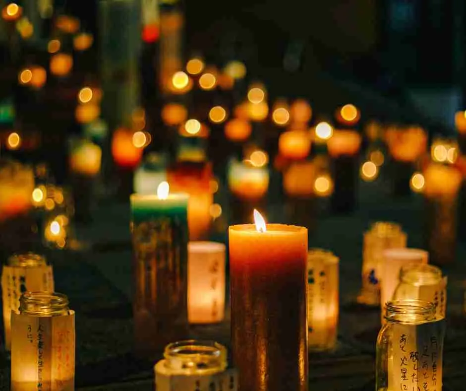 「CANDLE JUNE インスタレーション、想いの灯」の様子