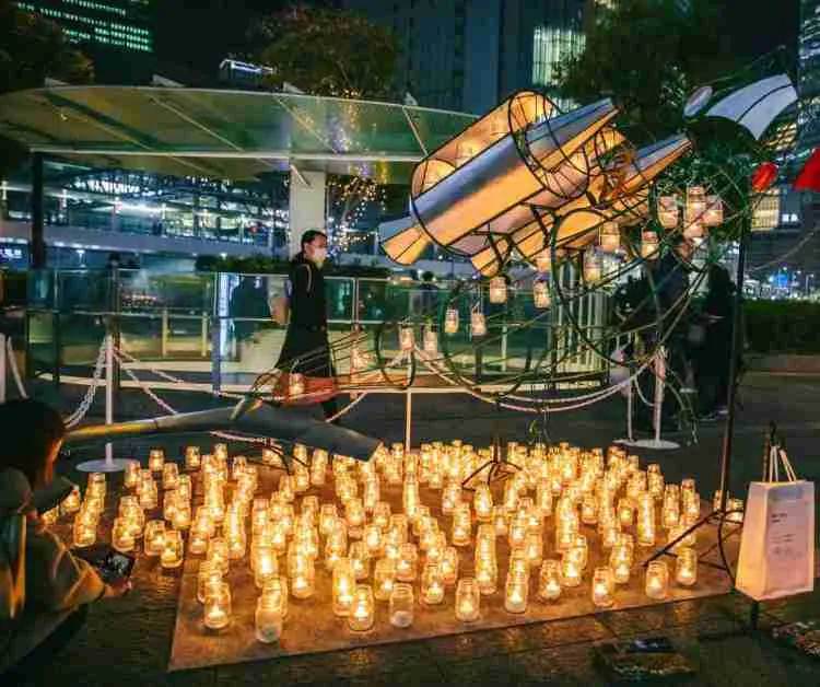 キャンドル回廊の様子