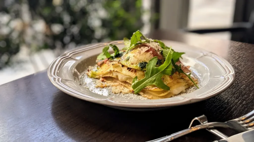 トレーロタケウチのラザニアランチ