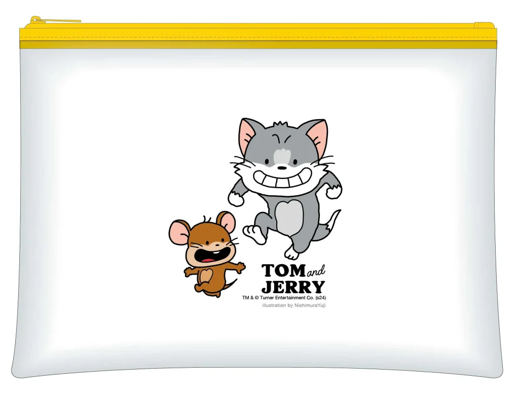 トムとジェリー85周年記念展【TOM and JERRY×にしむらゆうじ】ポーチ 1,870円※おひとり様1点まで