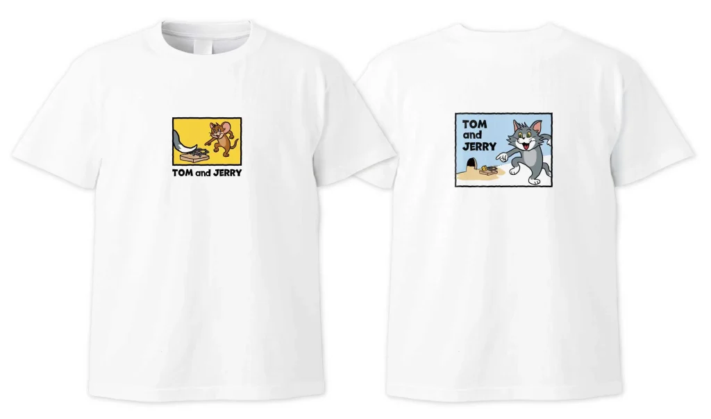 トムとジェリー85周年記念展【TOM and JERRY×くまみね】Tシャツ 4,950円※おひとり様1点まで