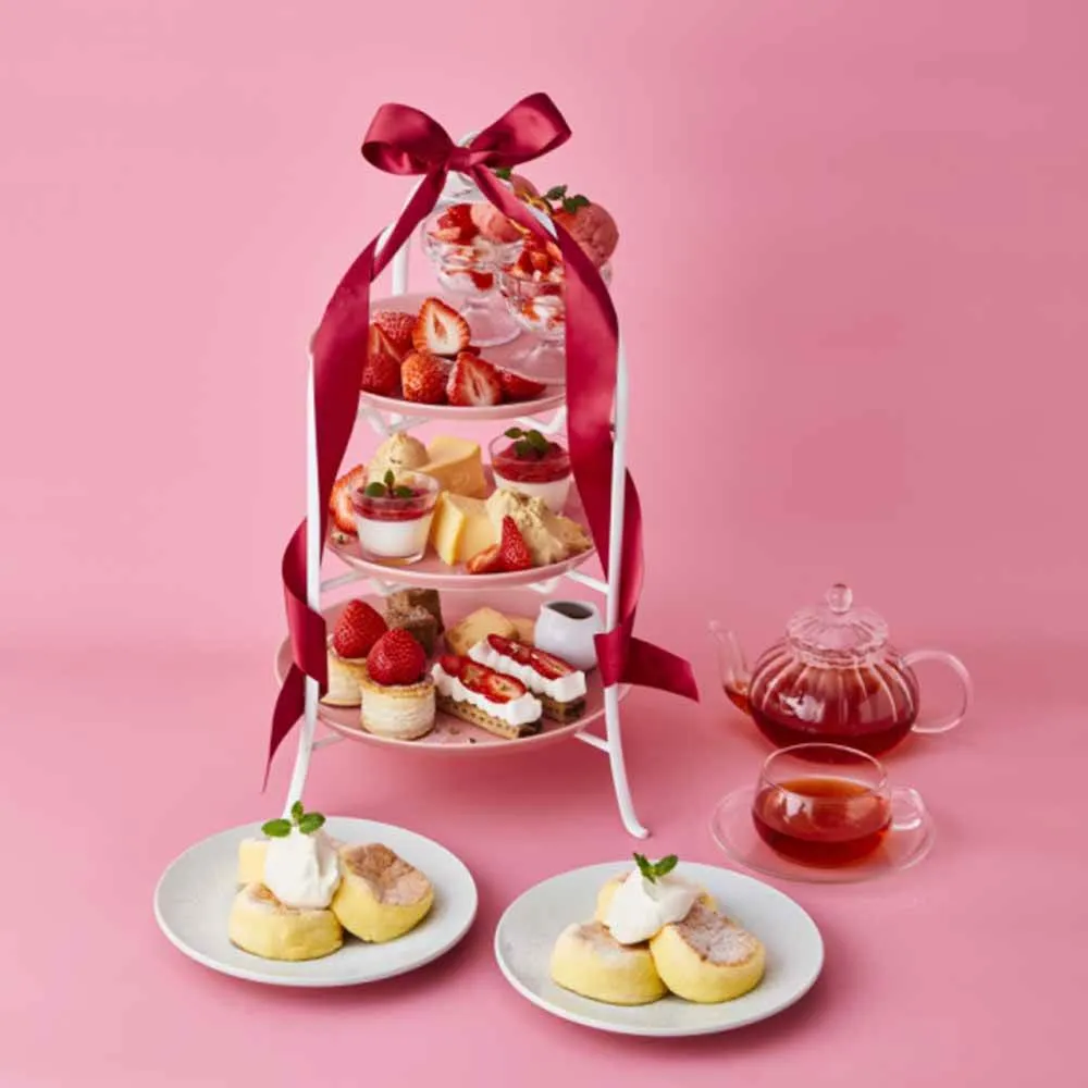 フリッパーズ梅田エスト店のいちごアフタヌーンティー