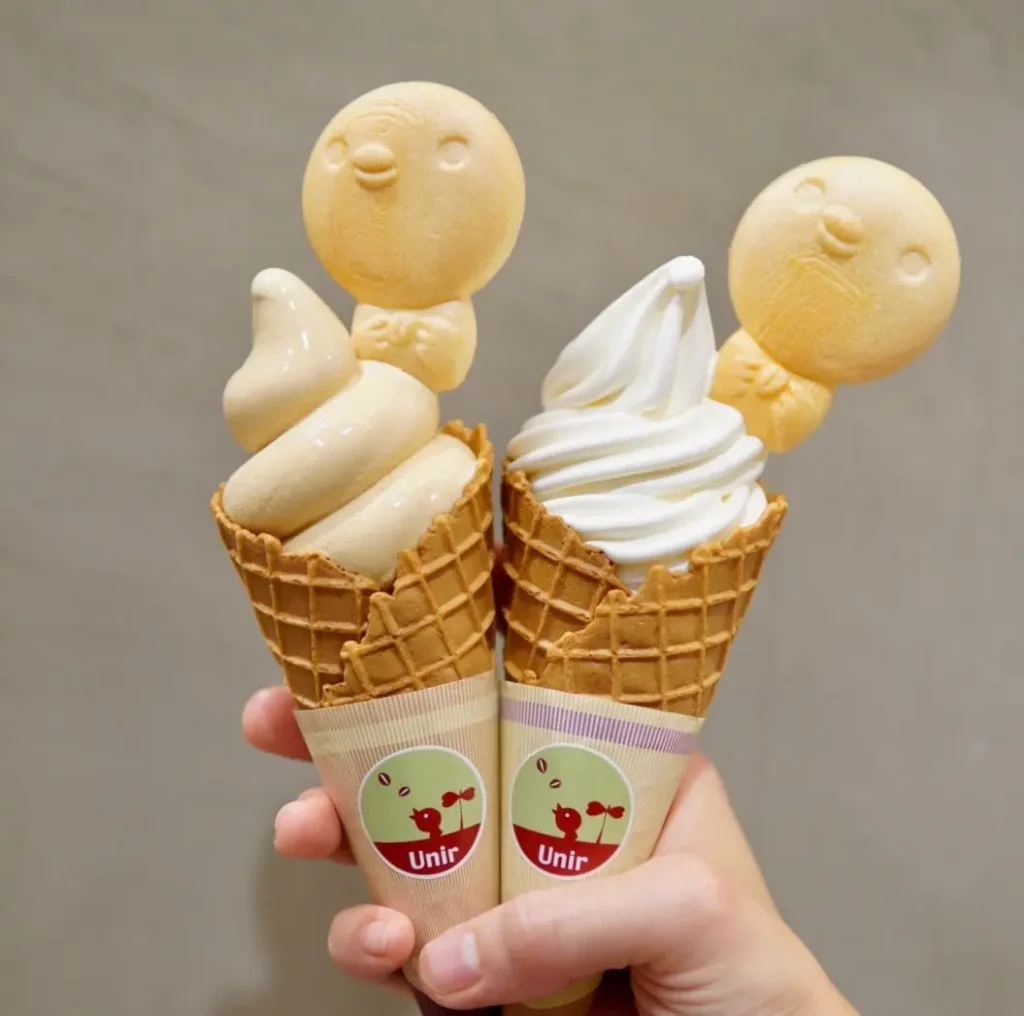 ウニール阪急梅田店のソフトクリーム