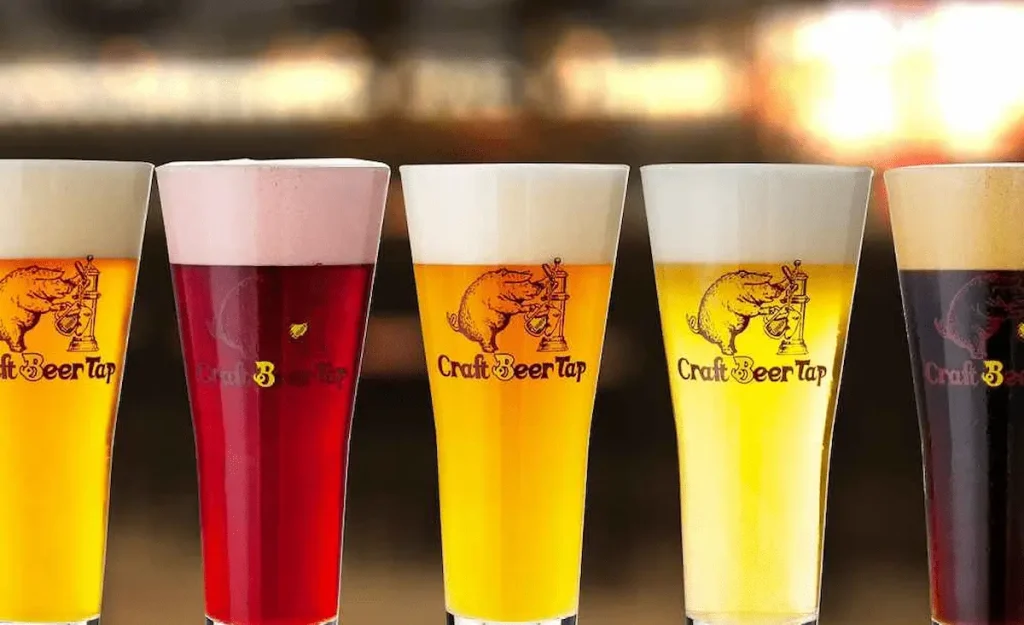 クラフトビールタップ　ヨドバシ梅田店のいろとりどりのクラフトビール