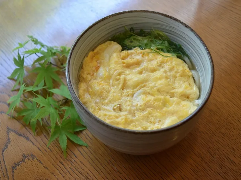 手打ちうどん紅葉庵　たまごとじうどん