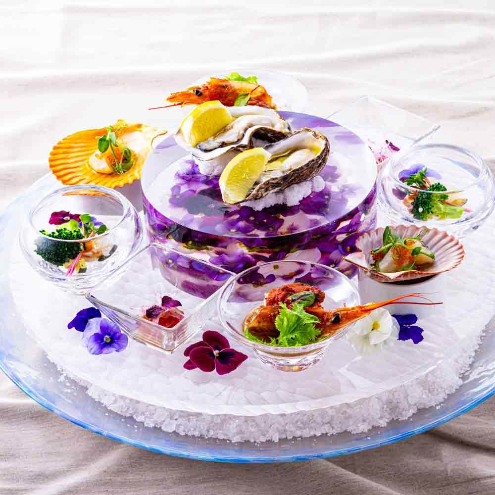 レストランsumileの菫プレート