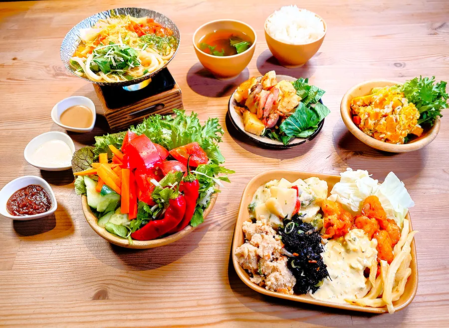 ディナータイムの組み合わせの一例