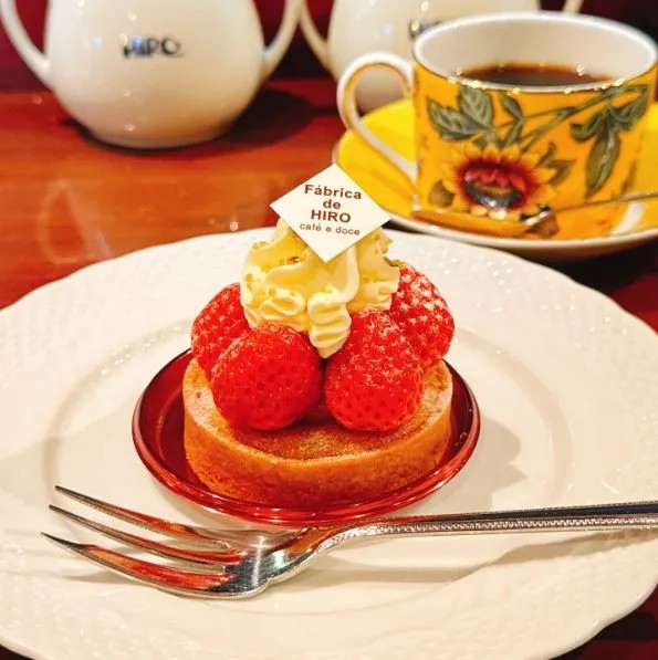 ヒロコーヒー本店　苺のタルト