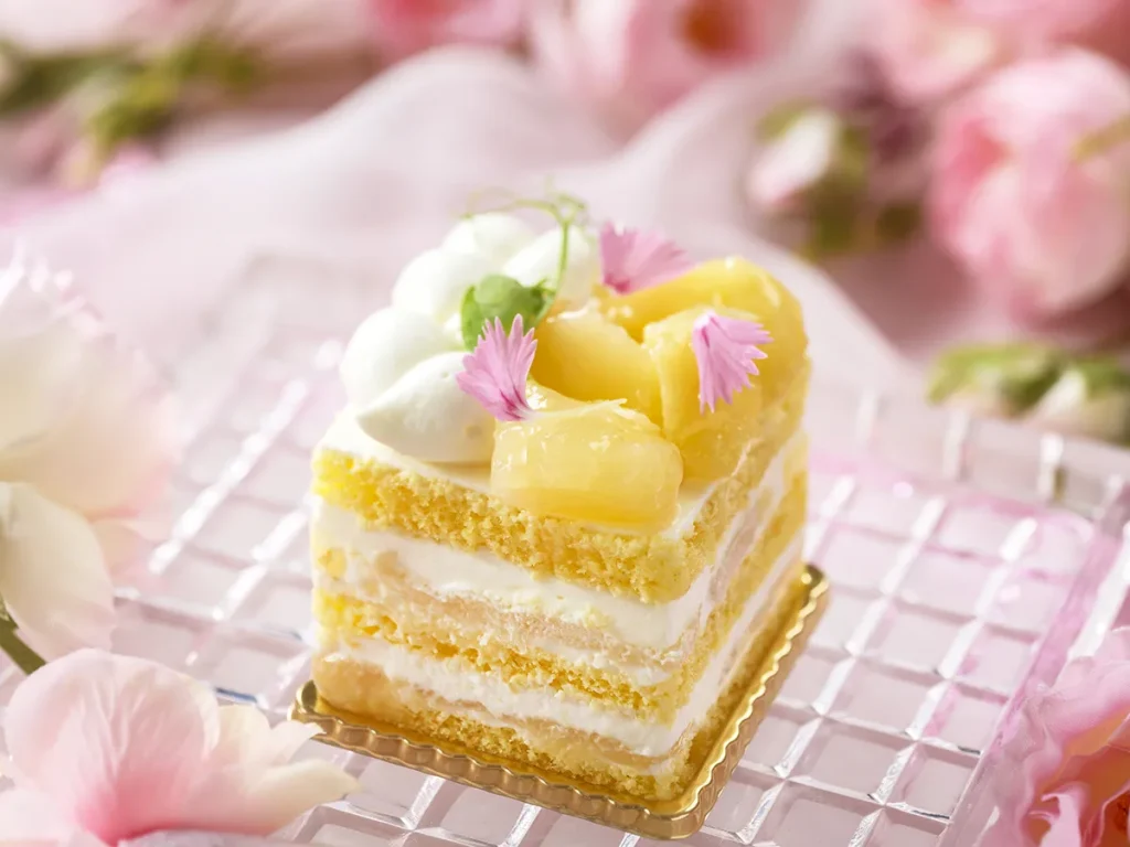 都ホテル 尼崎 ピーチアフタヌーンティー ショートケーキ