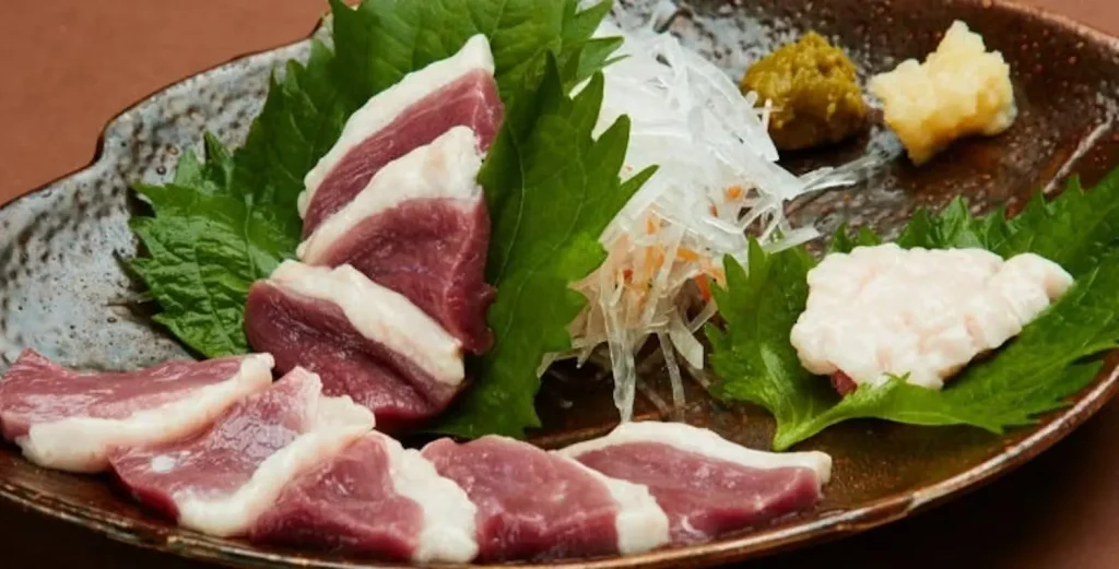 地鶏専門おちば屋　江坂本店　河内鴨のタタキ