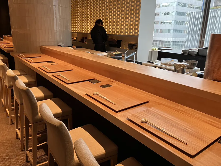 aburiyaki & sushi An（あぶり焼き＆寿司 あん）のカウンター