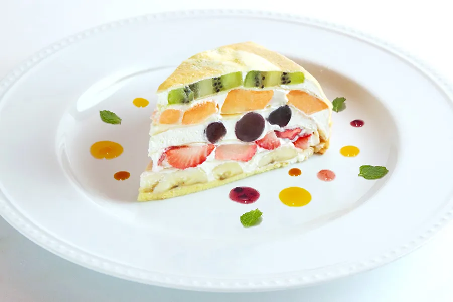 メルカパーラールクア大阪店のミルクレープ