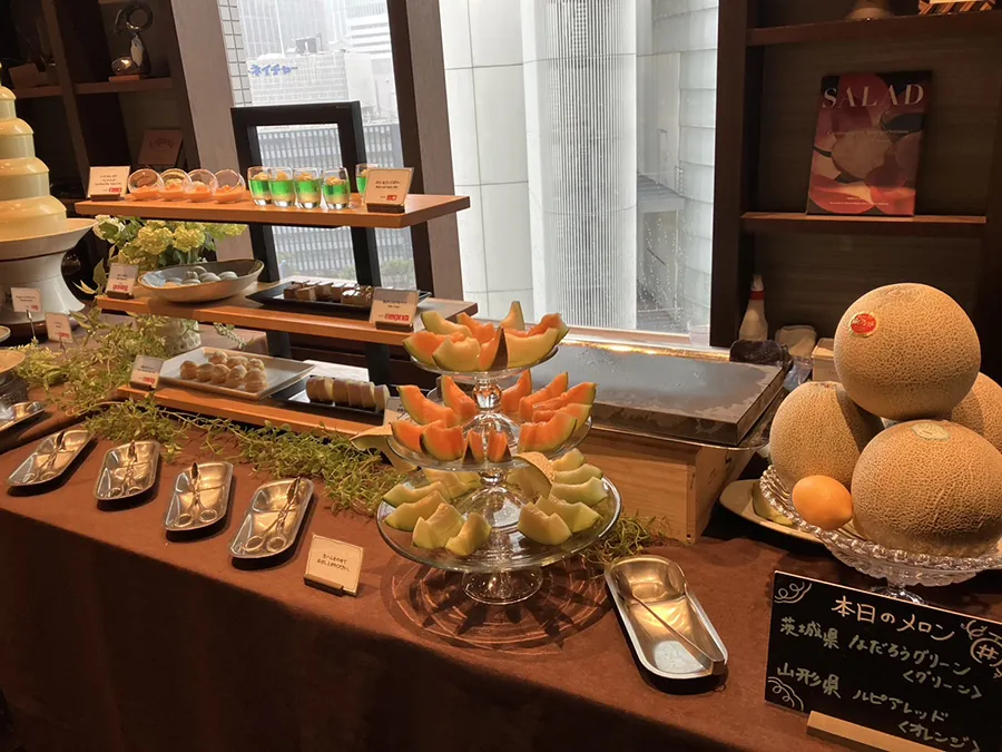 XEX WESTのスイーツブッフェのスイーツ