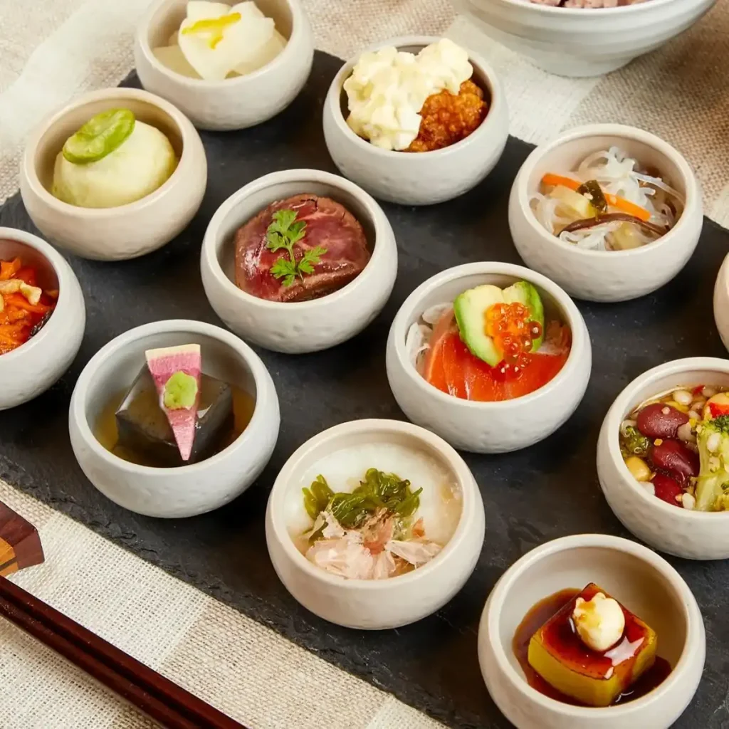 阪急三番街　梅田リバーカフェ　一汁12菜健康バランス定食