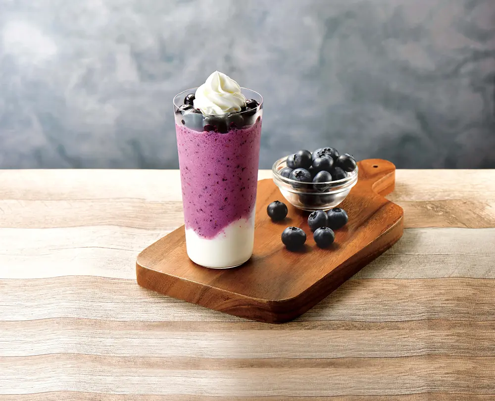 阪急三番街　カフェ・ド・クリエ　ブルーベリー＆ヨーグルトスムージー