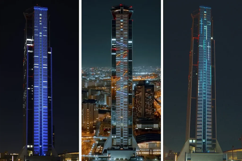 さきしまコスモタワー　ライトアップ