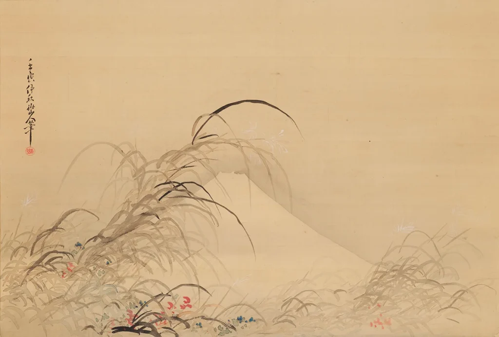 椿椿山筆「不二山図」／兵庫県立美術館蔵