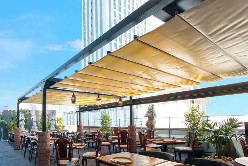 バリラックスザガーデンのテラス席