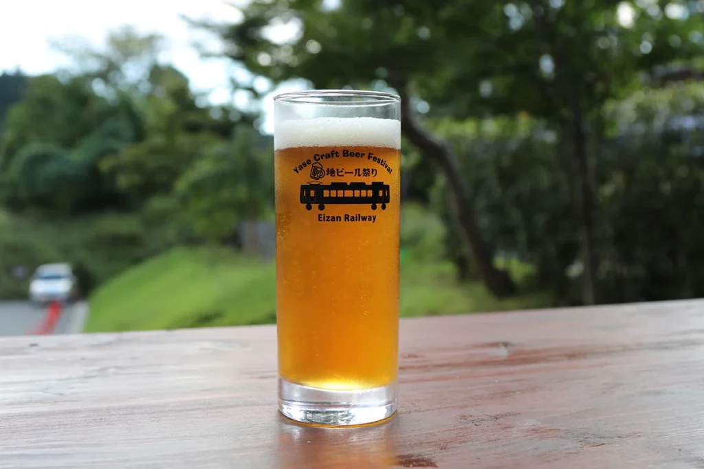 京都　八瀬えいでん《駅》地ビール祭り