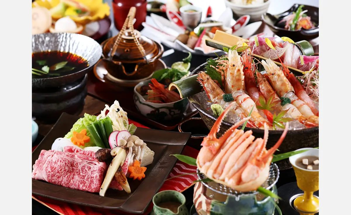 湯村温泉「湧泉の宿ゆあむ」で香住ガニや松茸など秋の味覚が堪能できるプラン販売開始